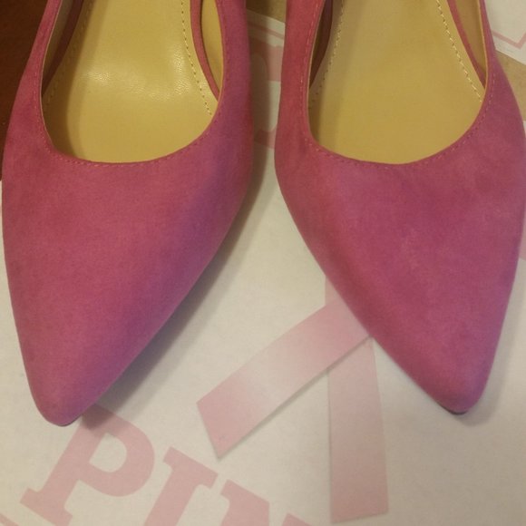 NEW PINK SLINGBACKS  STUNNING PINK !!! SIZE 9.5 - Picture 4 of 7